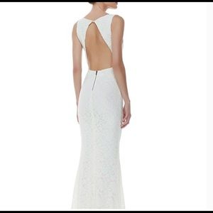 Alice and Olivia White Lace dress